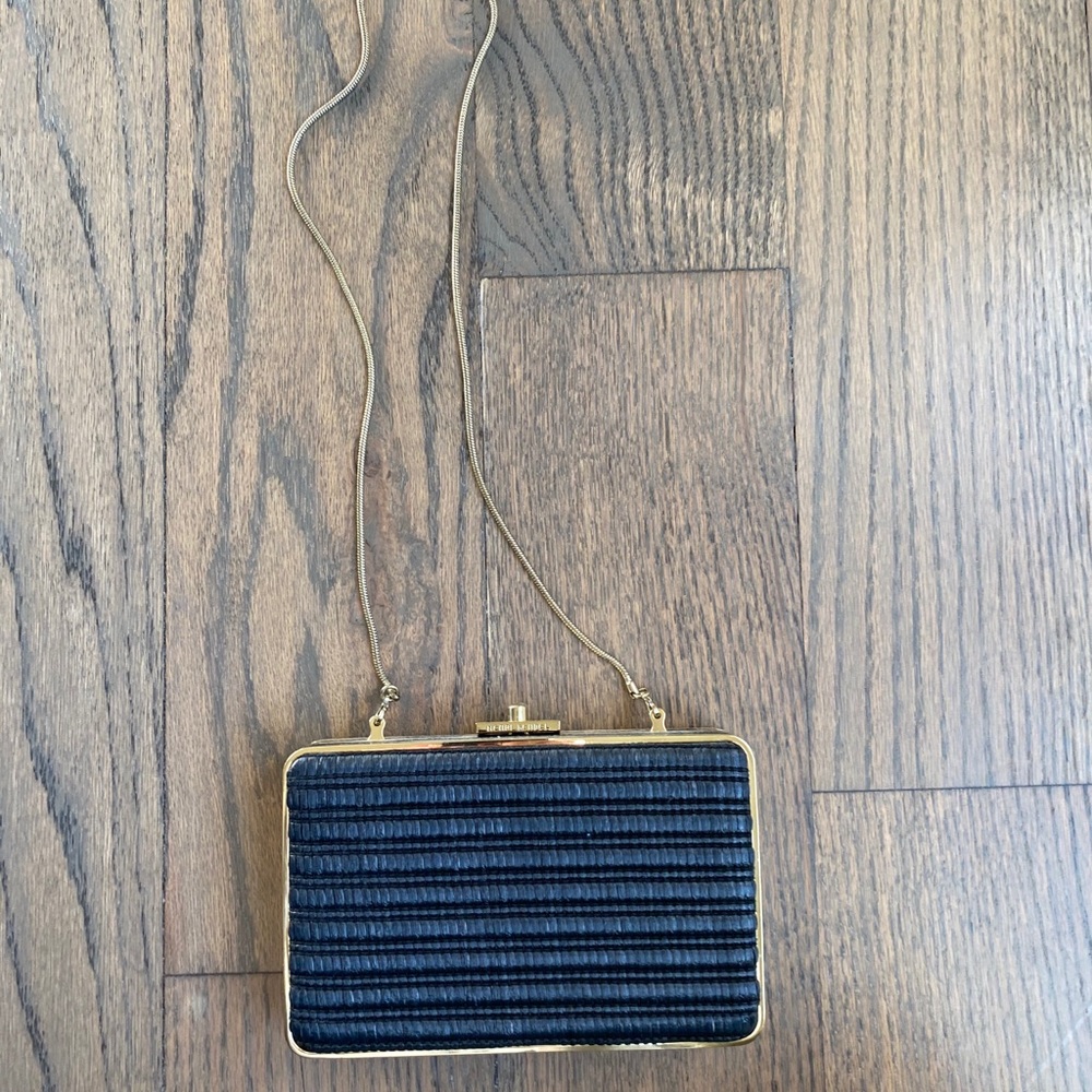 Henri Bendel black small clutch